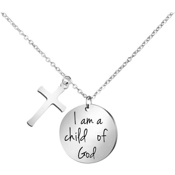 Cross Prayer Faith Bible Verse Religious Necklace - Picture 4 of 4